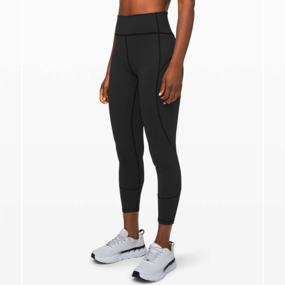 Lululemon In Movement Tight 25" Everlux Leggings - Black - Size 6 Align - Picture 2 of 8